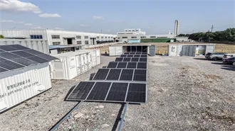 Solar container energy storage system power level