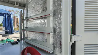 Fast charging of IP65 battery cabinet for field research