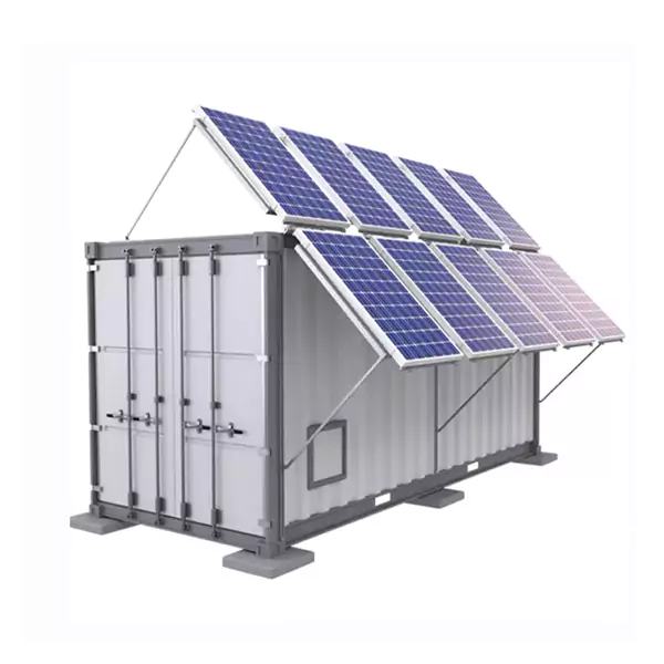 Hybrid solar + wind + storage container by AGRI-PV SYSTEMS for farms and irrigation
